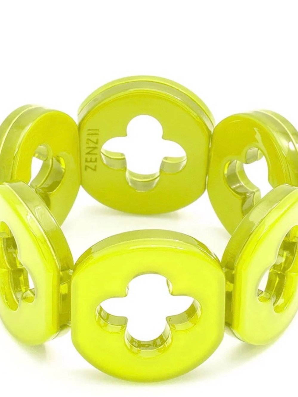 ZENZII Felicity Clover Resin Stretch Bracelet